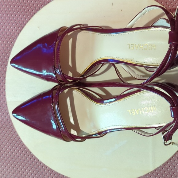 MICHAEL  marone patent kitten heel size 7 - Picture 2 of 6